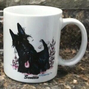 Scottish Terrier Scottie Dog Ceramic Coffee Mug Cup Porcelain Rosalinde Ohio USA